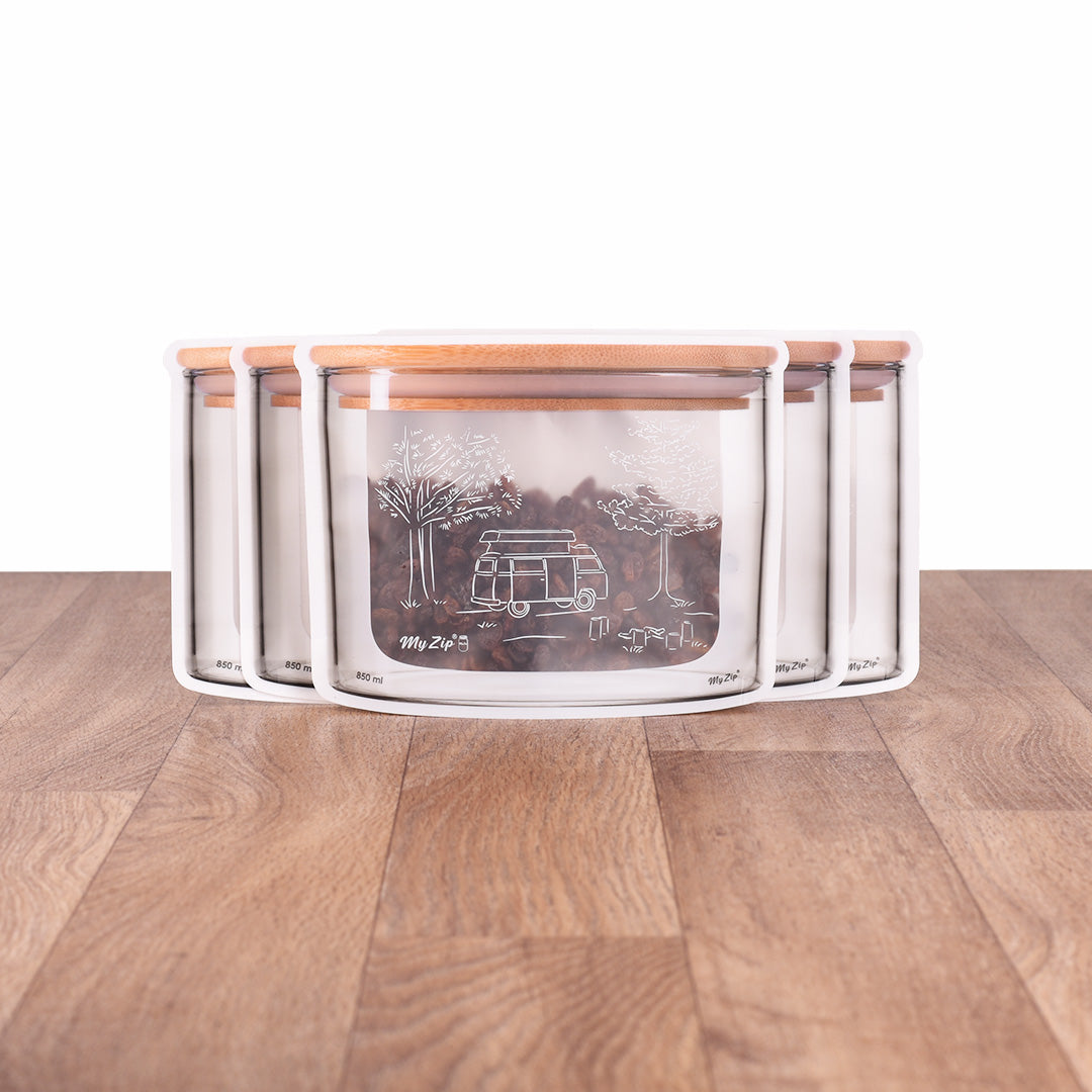MyZip Tassen | Enkele sets - Camping Editie