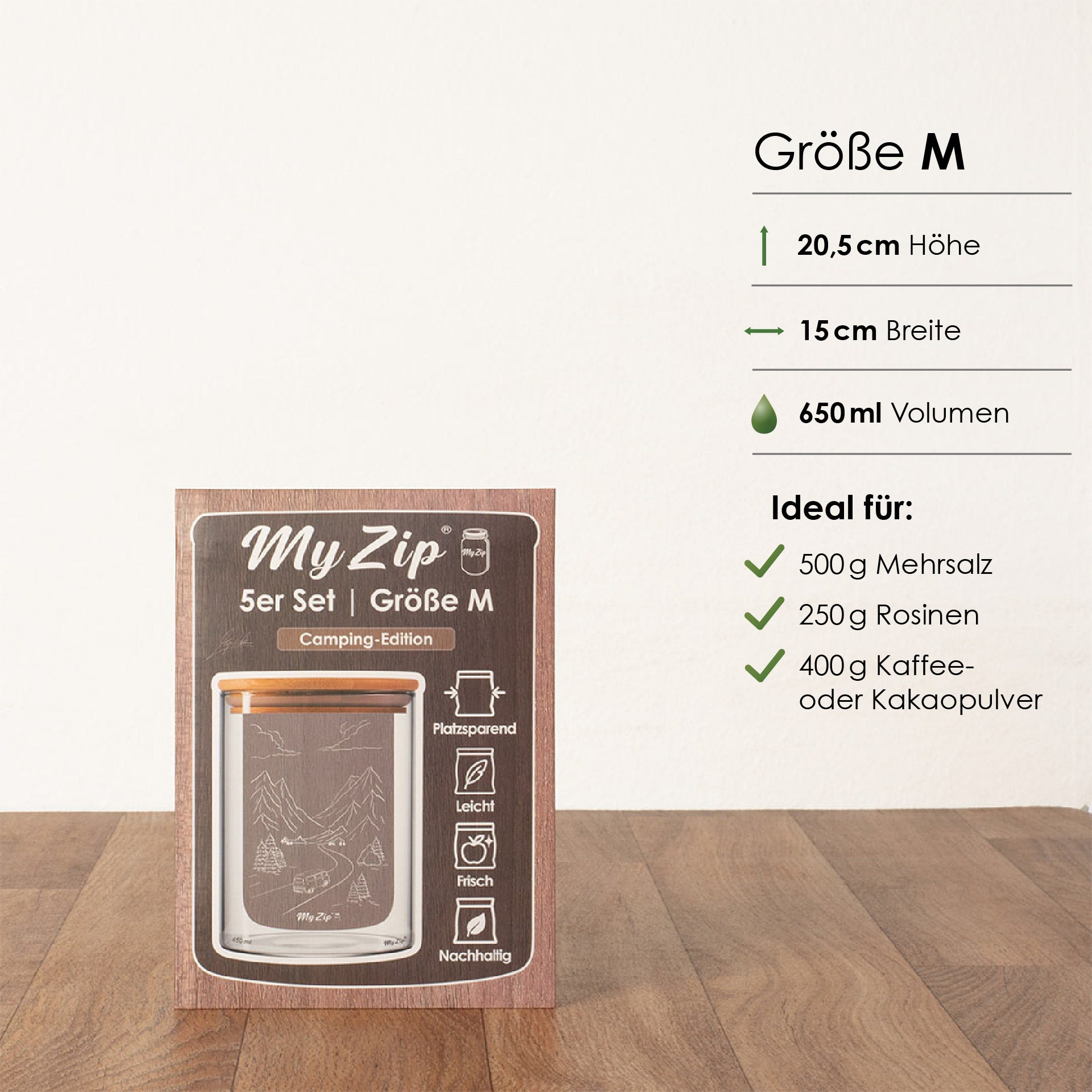 MyZip Tassen | Enkele sets - Camping Editie