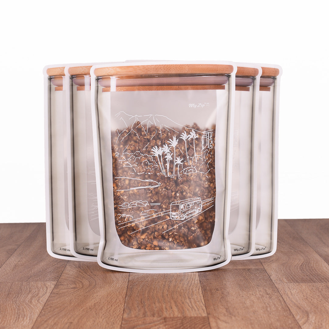 MyZip Tassen | Enkele sets - Camping Editie