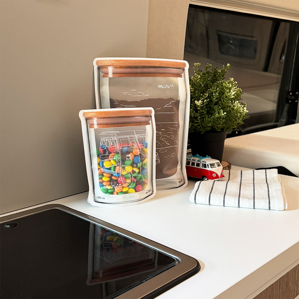 MyZip Tassen | Enkele sets - Camping Editie