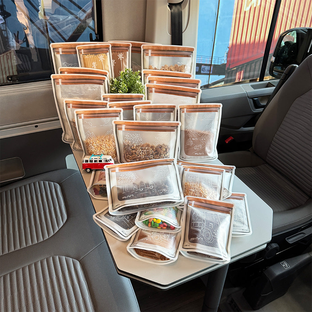 MyZip Tassen | Enkele sets - Camping Editie