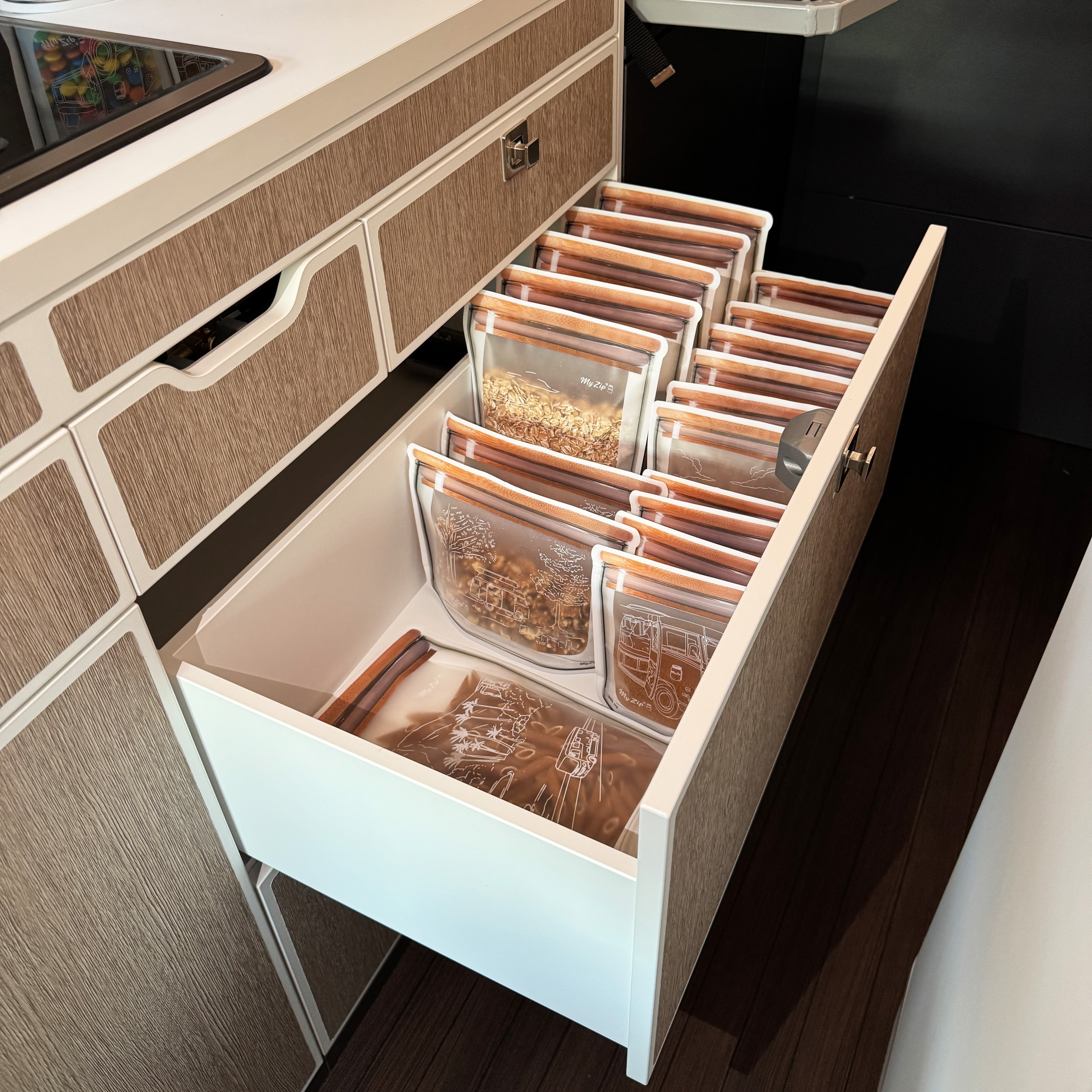 MyZip Tassen | Enkele sets - Camping Editie